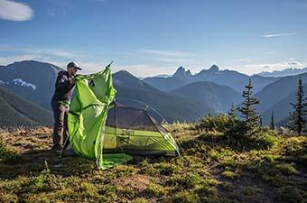 Lightweight backpacking tent